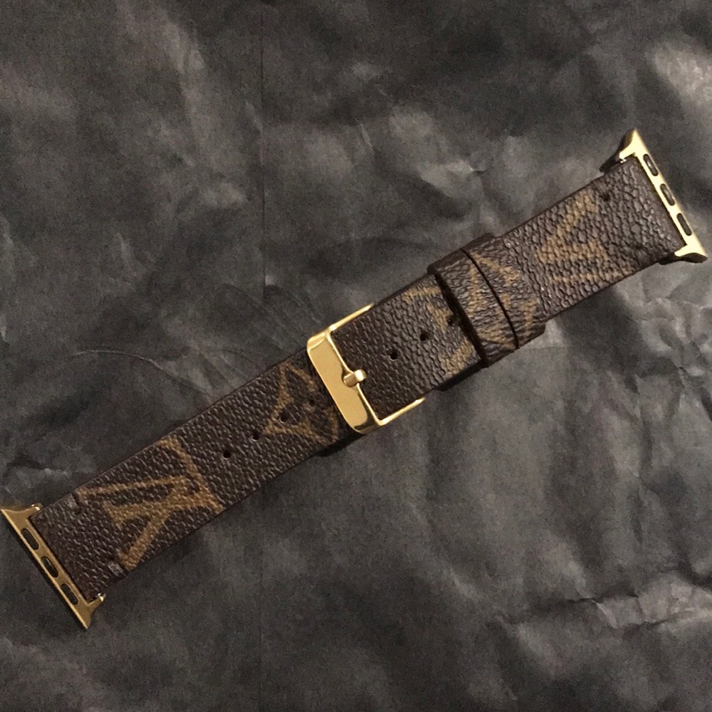 Authentic Repurposed LV Watch Band